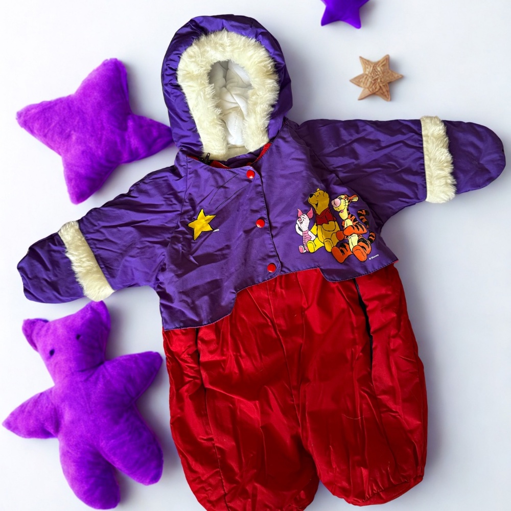 Vintage Disney Winnie the Pooh Infant Bunting Snowsuit (Made in Canada)